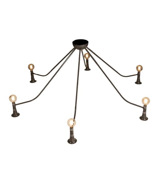 Alva 6 Light 76" Wide Abstract Chandelier