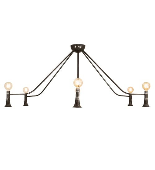 Alva 6 Light 76" Wide Abstract Chandelier