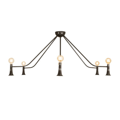 Meyda Tiffany Alva 6 Light 76" Wide Abstract Chandelier