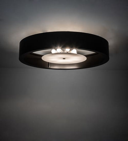 Cilindro Chic 8 Light 60" Wide Flush Mount Drum Ceiling Fixture