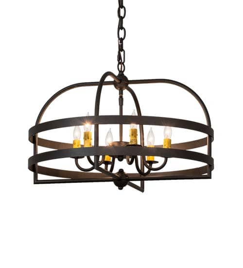 Aldari 6 Light 23" Wide Taper Candle Style Chandelier