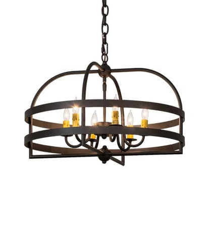 Aldari 6 Light 23" Wide Taper Candle Style Chandelier