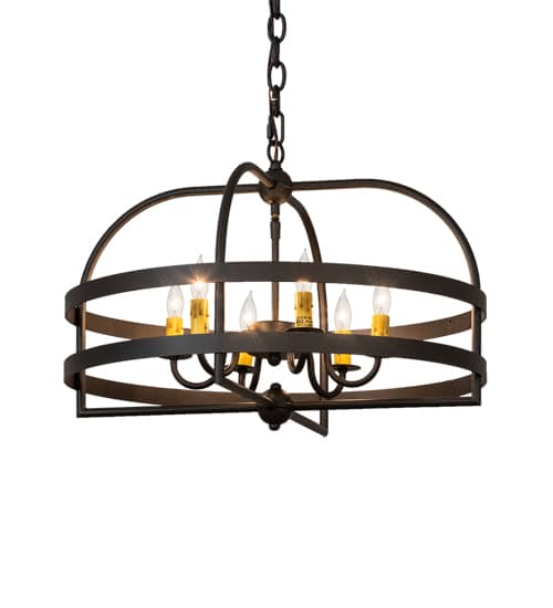 Aldari 6 Light 23" Wide Taper Candle Style Chandelier