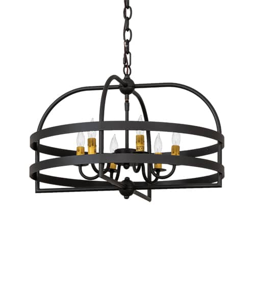 Aldari 6 Light 23" Wide Taper Candle Style Chandelier