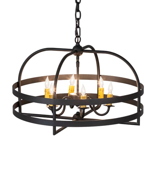 Aldari 6 Light 23" Wide Taper Candle Style Chandelier