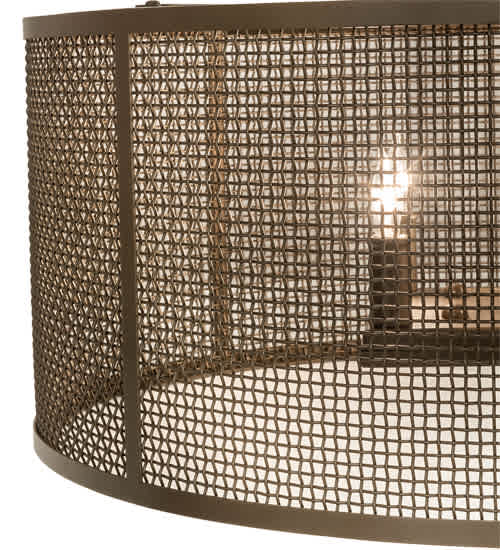 4 Light 24" Wide Cage Pendant