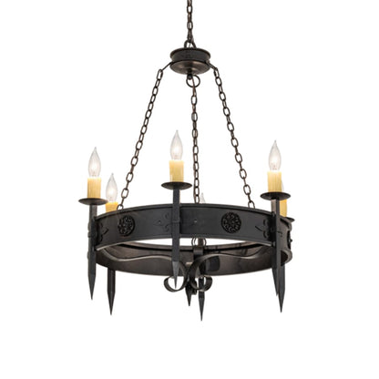 Meyda Tiffany Calandra 6 Light 36" Wide Taper Candle Style Chandelier