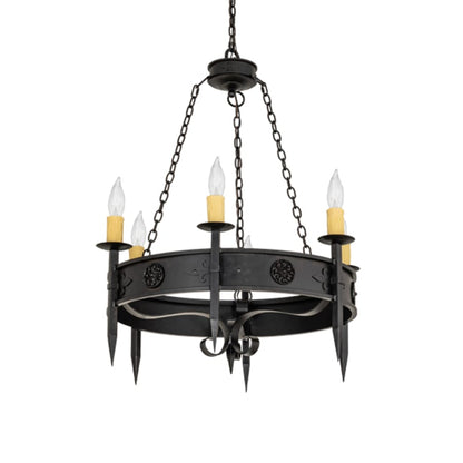 Meyda Tiffany Calandra 6 Light 36" Wide Taper Candle Style Chandelier