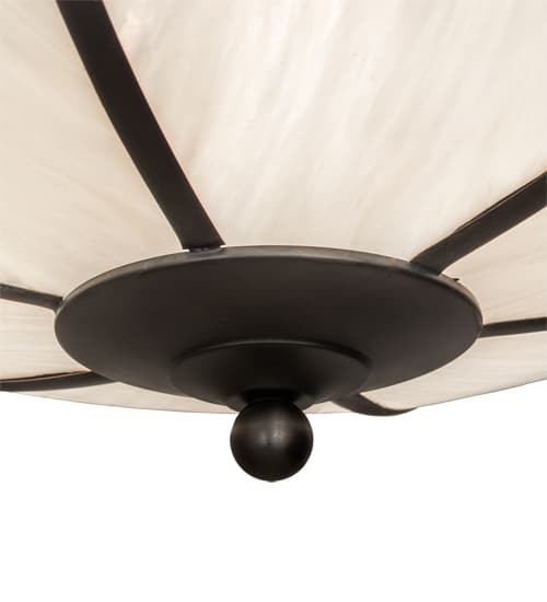 Arts and Crafts 3 Light 18" Wide Semi-Flush Bowl Ceiling Fixture - Craftsman Brown Finish