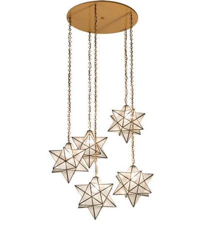 5 Light 45" Wide Multi Light Pendant