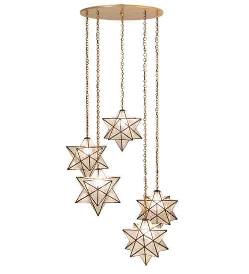 5 Light 45" Wide Multi Light Pendant