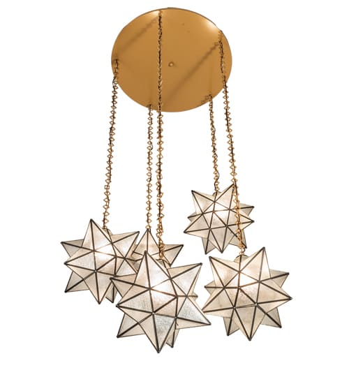 5 Light 45" Wide Multi Light Pendant