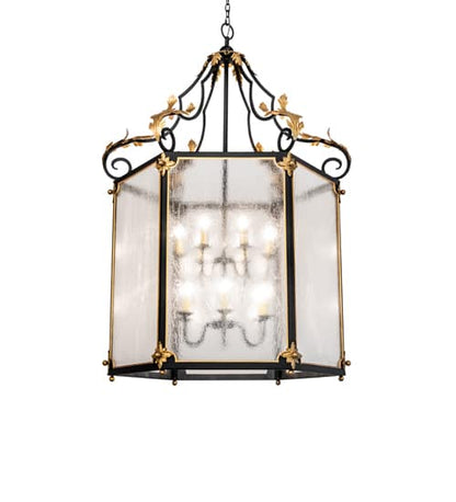 12 Light 48" Wide Taper Candle Pendant