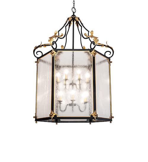 12 Light 48" Wide Taper Candle Pendant