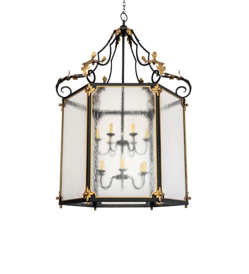 12 Light 48" Wide Taper Candle Pendant
