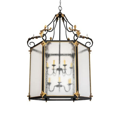 12 Light 48" Wide Taper Candle Pendant