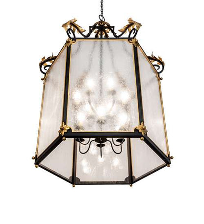 12 Light 48" Wide Taper Candle Pendant