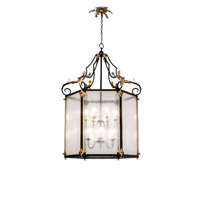 12 Light 48" Wide Taper Candle Pendant