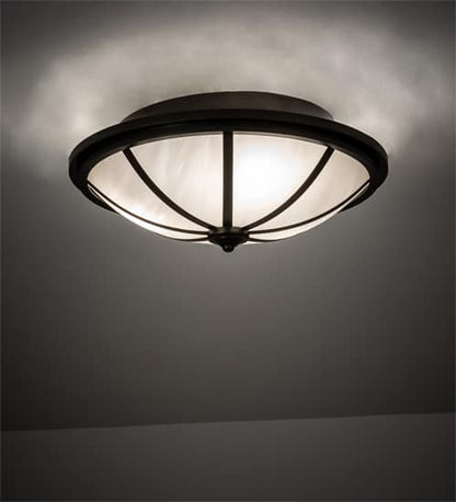 Commerce 3 Light 16" Wide Semi-Flush Bowl Ceiling Fixture