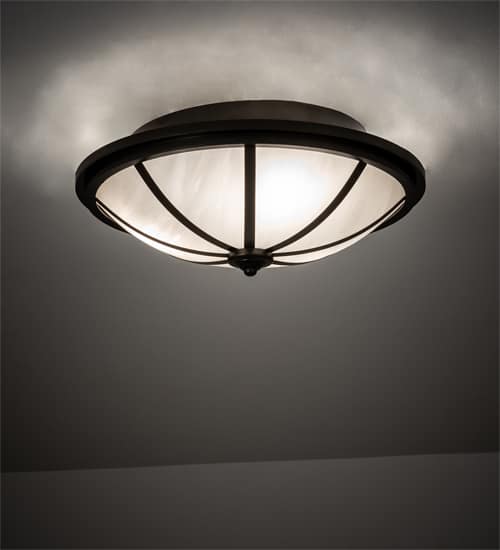 Commerce 3 Light 16" Wide Semi-Flush Bowl Ceiling Fixture