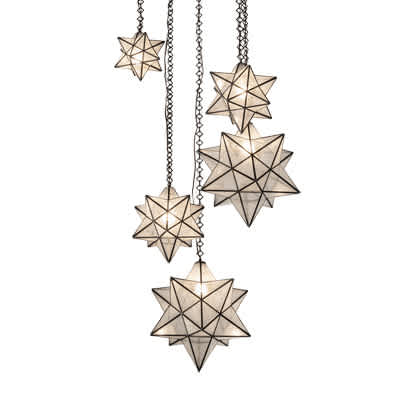 5 Light 36" Wide Multi Light Pendant