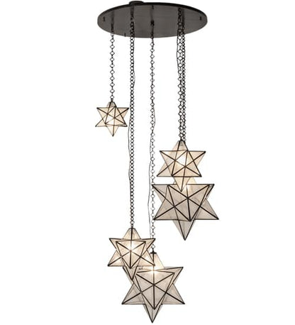 5 Light 36" Wide Multi Light Pendant
