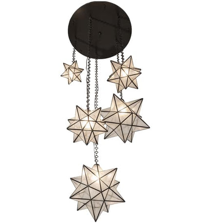 5 Light 36" Wide Multi Light Pendant