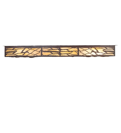 Whispering Pines 6 Light 63" Wide Flush Mount Ceiling Fixture