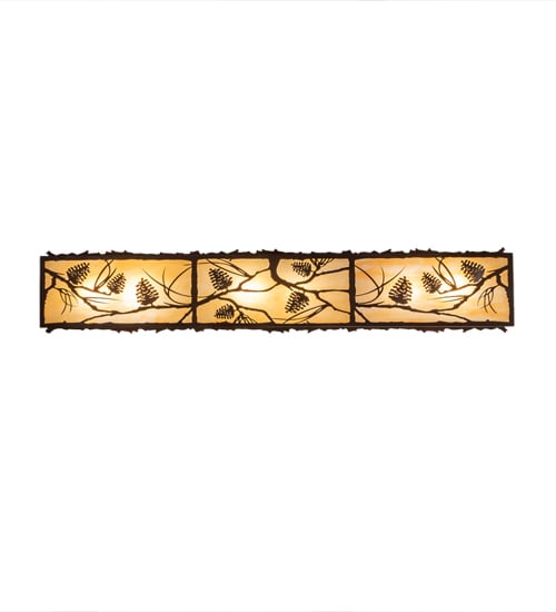 Whispering Pines 6 Light 63" Wide Flush Mount Ceiling Fixture