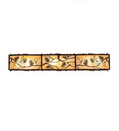 Whispering Pines 6 Light 63" Wide Flush Mount Ceiling Fixture