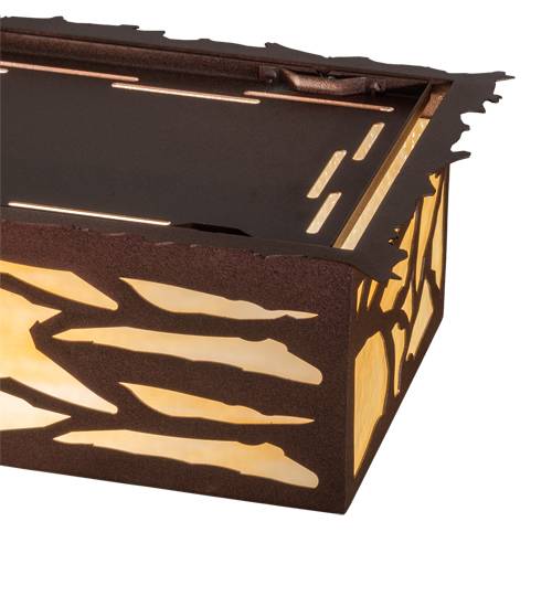 Whispering Pines 6 Light 63" Wide Flush Mount Ceiling Fixture