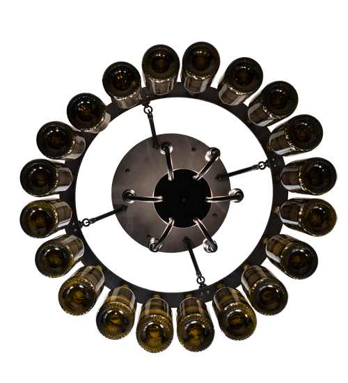 Tuscan Vineyard 6 Light 26" Wide Semi-Flush Drum Ceiling Fixture