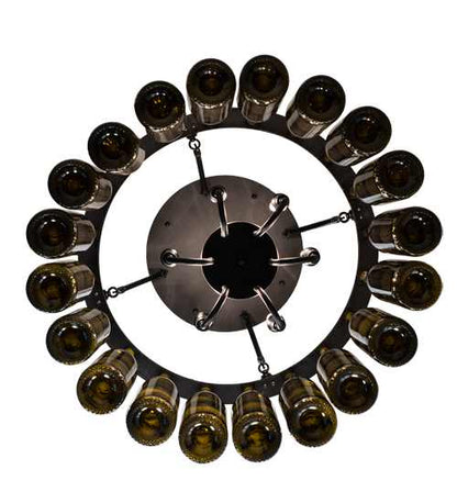 Tuscan Vineyard 6 Light 26" Wide Semi-Flush Drum Ceiling Fixture