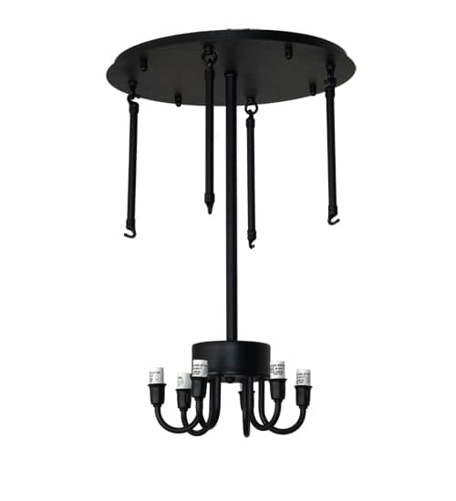 Tuscan Vineyard 6 Light 26" Wide Semi-Flush Drum Ceiling Fixture
