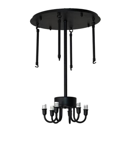 Tuscan Vineyard 6 Light 26" Wide Semi-Flush Drum Ceiling Fixture