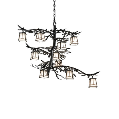Meyda Tiffany Pine Branch 10 Light 39" Wide Chandelier