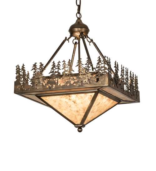 4 Light 27" Wide Abstract Pendant