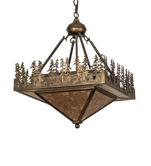 4 Light 27" Wide Abstract Pendant