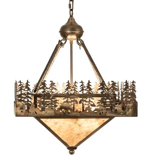 4 Light 27" Wide Abstract Pendant