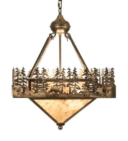 4 Light 27" Wide Abstract Pendant