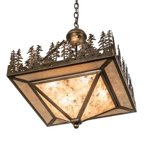 4 Light 27" Wide Abstract Pendant
