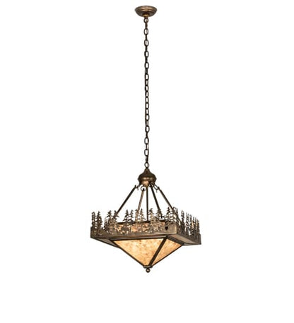 4 Light 27" Wide Abstract Pendant