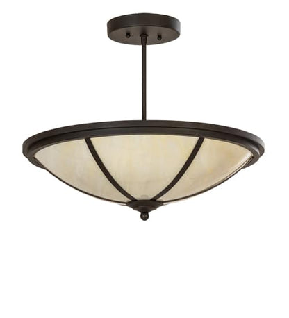 Commerce 4 Light 20" Wide Semi-Flush Bowl Ceiling Fixture - Cafe-Noir / Oil Rubbed Bronze Finish
