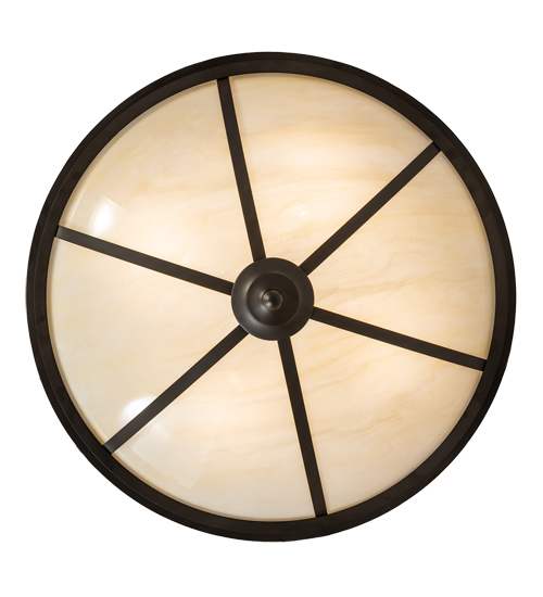 Commerce 4 Light 20" Wide Semi-Flush Bowl Ceiling Fixture - Cafe-Noir / Oil Rubbed Bronze Finish