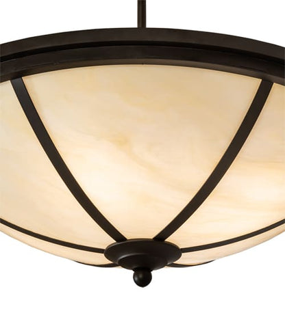 Commerce 4 Light 20" Wide Semi-Flush Bowl Ceiling Fixture - Cafe-Noir / Oil Rubbed Bronze Finish