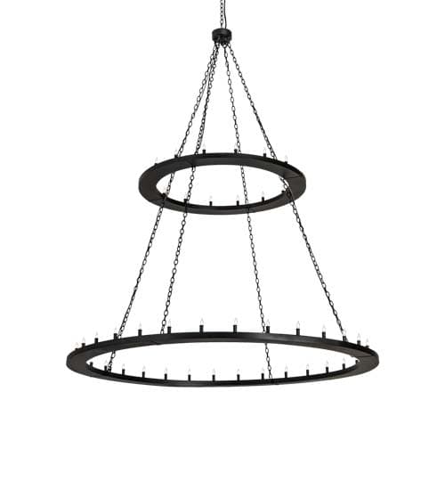 Loxley 48 Light 84" Wide Taper Candle Ring Chandelier
