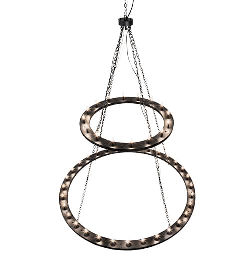 Loxley 48 Light 84" Wide Taper Candle Ring Chandelier