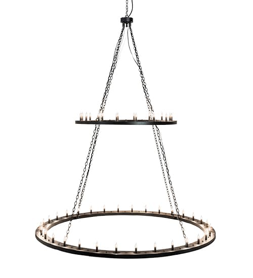 Loxley 48 Light 84" Wide Taper Candle Ring Chandelier
