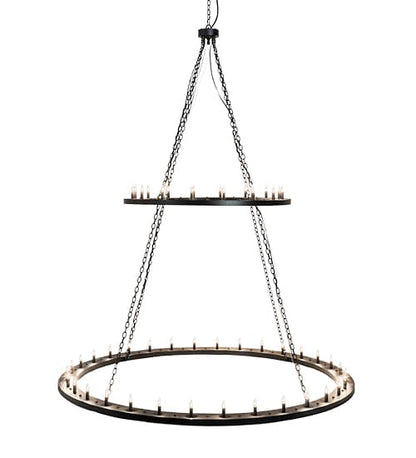 Loxley 48 Light 84" Wide Taper Candle Ring Chandelier
