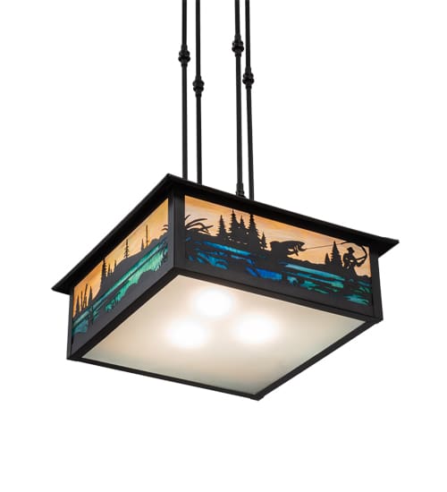 3 Light 24" Wide Pendant